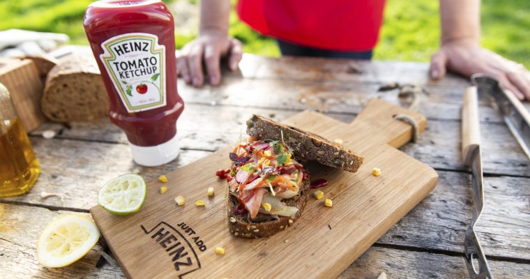 Zalmburger met gebrande venkel