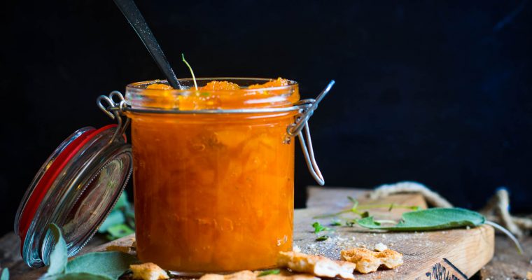 Gerookte Pompoenconfituur met bruine Rum