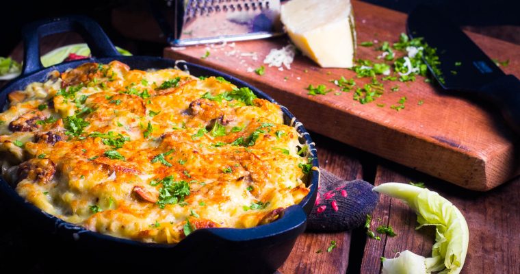 Bloemkool Mac & Cheese met shiitake